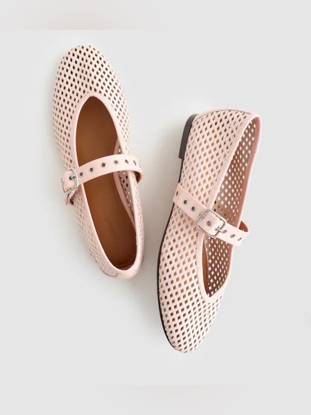Madewell. The Remy Mary Jane Flat. Light Pink.8.NWT.